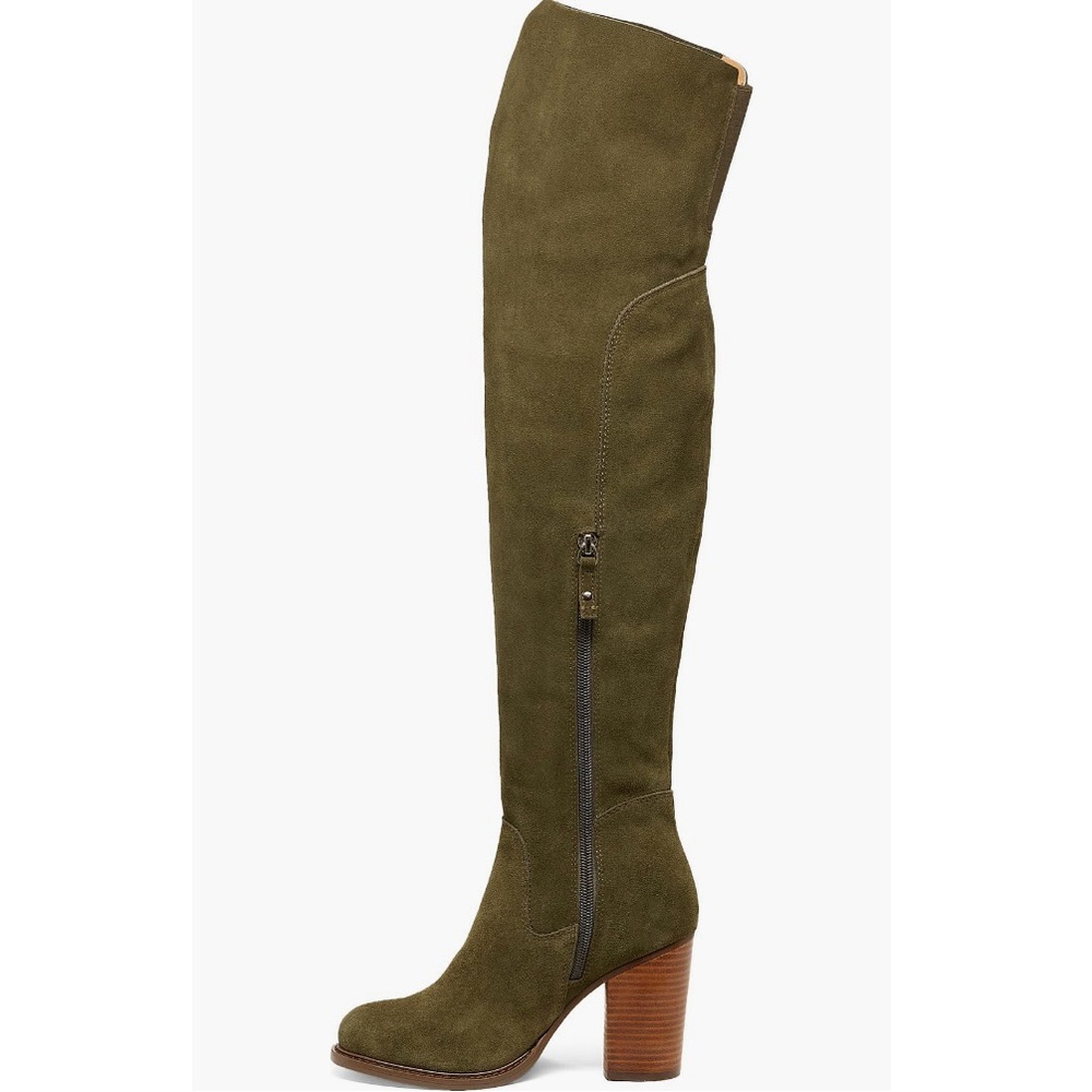 New Kelsi dagger brooklyn Logan over the knee olive green boots - Picture 6 of 6